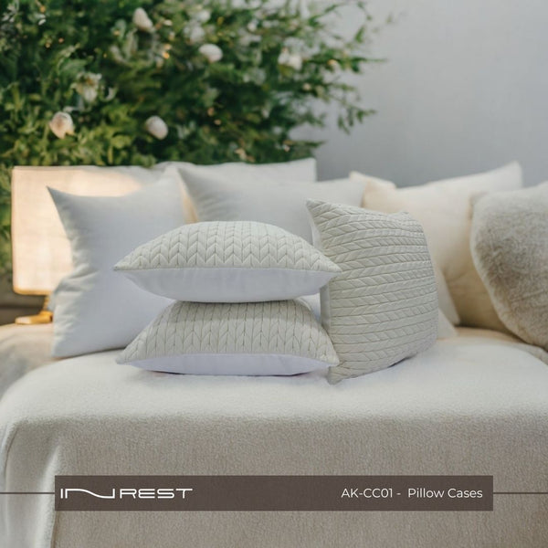 Luxury Pillow Cover White - INREST 45*45cm