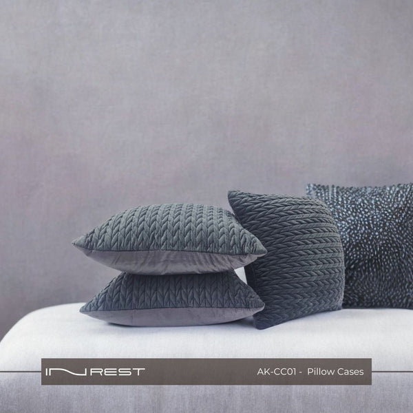 Luxury Pillow Cover Black - INREST 45*45cm One Piece