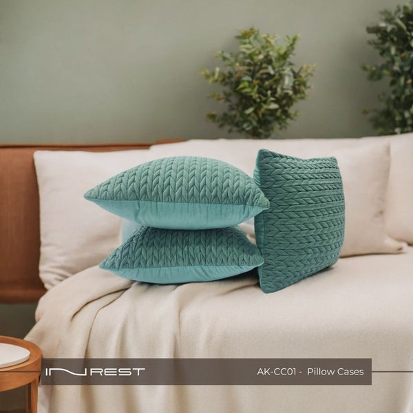 Luxury Pillow Cover Green - INREST 45*45cm