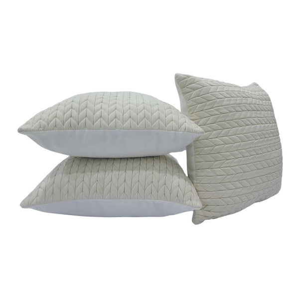 Luxury Pillow Cover 100% Polyester White - INREST 45*45cm