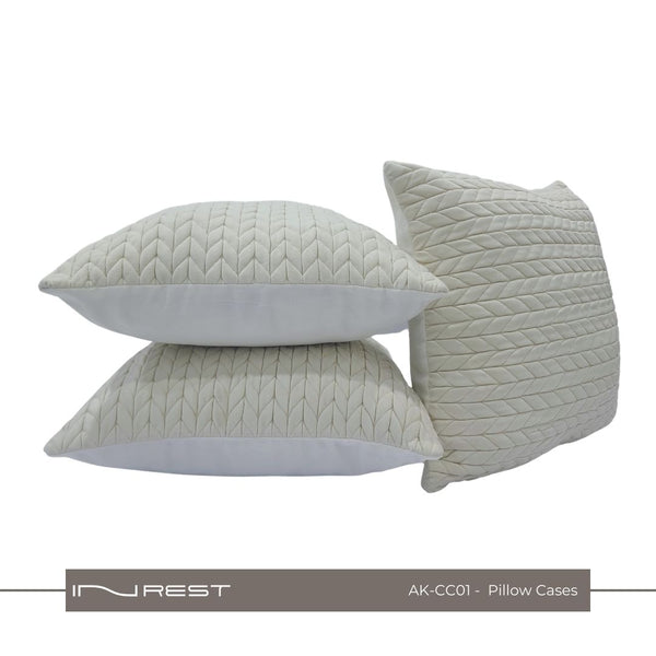 Luxury Pillow Cover White - INREST 45*45cm