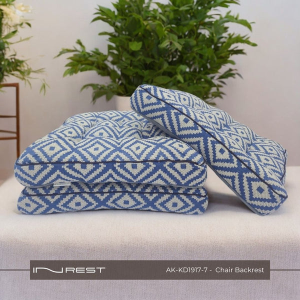 Chair Cushion  Light Beige And Blue - INREST 40*40cm