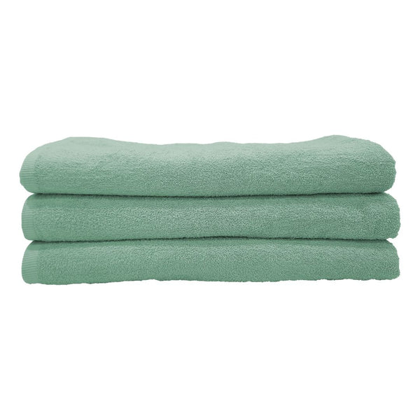 Hotel Towels Green Color 100% Cotton Size 100*200 Cm - INREST