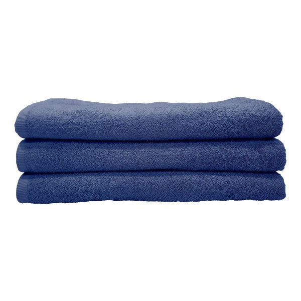 Hotel Towels Dark Blue Color 100% Cotton Size 100*200 Cm - INREST