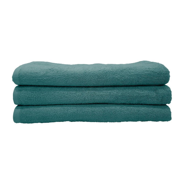 Hotel Towels Dark Green Color 100% Cotton Size 100*200 Cm - INREST