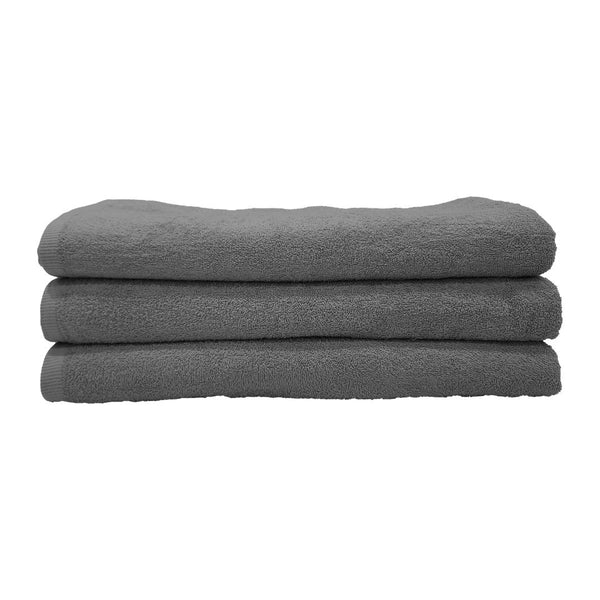 Hotel Towels Dark Gray Color 100% Cotton Size 100*200 Cm - INREST