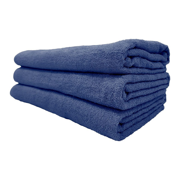 Hotel Towels Dark Blue Color 100% Cotton Size 80*160 Cm - INREST