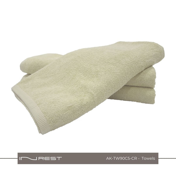 Hotel Towels Creamy Color 100% Cotton Size 90*180 Cm - INREST